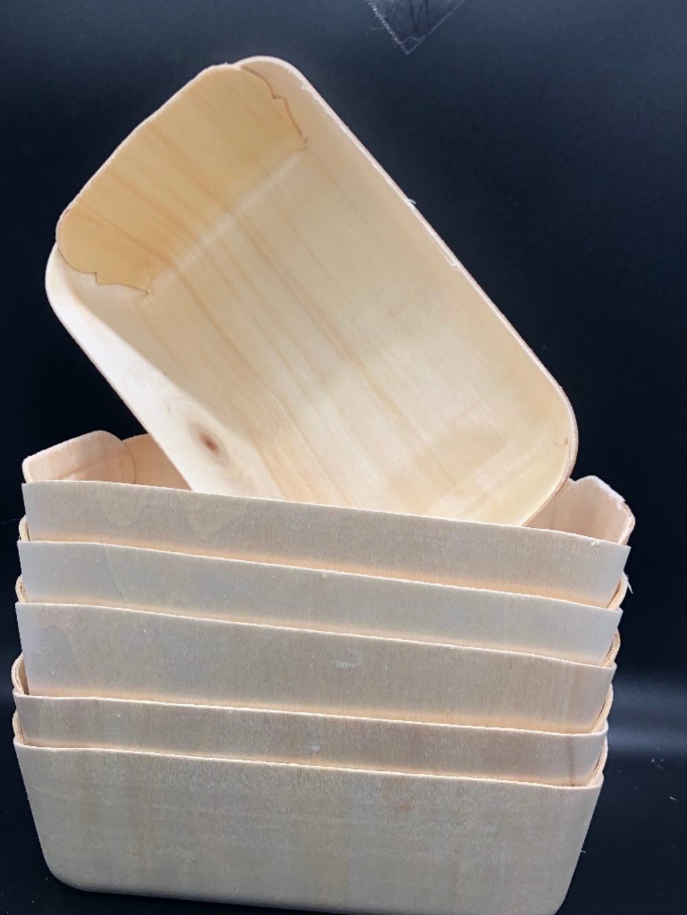 🎁 Bundle of 6 Natural Wooden Fiber Storage & Gift Baskets | Farmstead Market - Picture 2 of 14